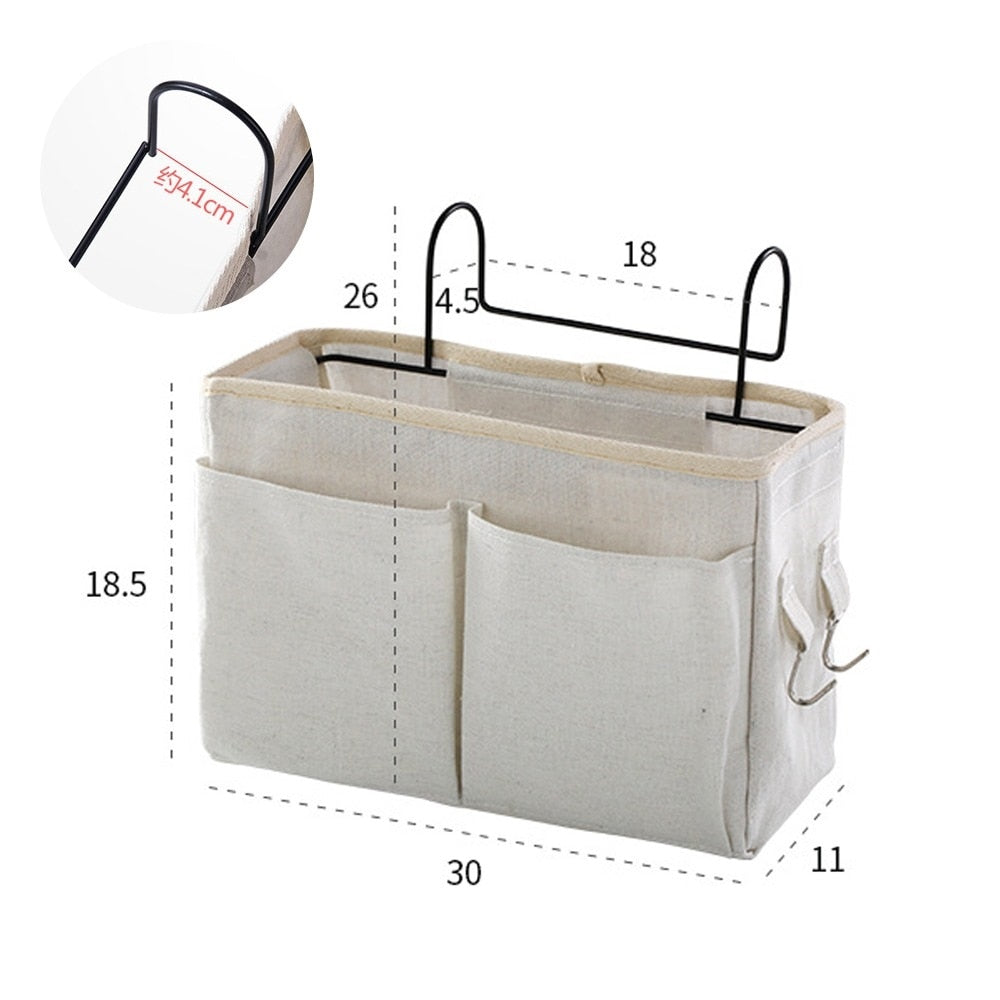 Canvas Bedside Hanging Pocket